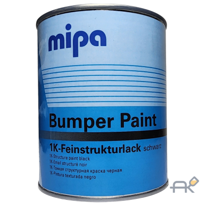 Краска бамперная MIPA 1л чёр (структурная)